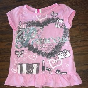 "Princess" Super Cute Girls Top NWOT!